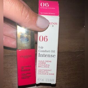 NWT Clarins Lip Comfort Oil Intense - fuscia